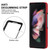 For Samsung Galaxy Z Fold3 Rhombic Microfiber Folding Phone Case(Red)