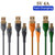 2pcs 4A USB to Type-C Transparent Fast Charging Data Cable, Length: 1m(Orange)
