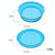 2pcs Air Fryer Grill Mat High Temperature Resistant Silicone Baking Tray, Specification: Large Round Blue
