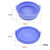 2pcs Air Fryer Grill Mat High Temperature Resistant Silicone Baking Tray, Specification: Round Blue