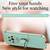 For Honor Play6C 5G XINLI Straight Edge 6D Electroplate TPU Phone Case with Ring Holder(Mint Green)