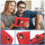 For iPad 10th Gen 10.9 2022 Contrast Color Robot Silicone + PC Tablet Cas(Red+Black)