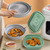 2pcs Air Fryer Grill Mat High Temperature Resistant Silicone Baking Tray, Specification: Rectangular Blue