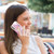 For Samsung Galaxy S23+ 5G Electroplating Marble IMD TPU Phone Case with Ring Holder(Purple 001)
