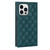 For iPhone 13 Pro Grid Texture Lanyard Zipper Leather Phone Case(Green) For iPhone 13 Pro Grid Texture Lanyard Zipper Leather Phone Case(Green)