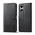 For OPPO A17 LC.IMEEKE Calf Texture Leather Phone Case(Black)
