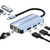 JUNSUNMAY 6 in 1 Type-C to 4K HDMI / Ethernet Docking Station Adapter USB-C Hub Multiport Converter