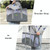 FUNADD Portable Breathable Pet Bag Outdoor Shoulder Tote Bag (Grey)