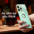 For iPhone 14 Pro XINLI Straight Edge 6D Electroplate TPU Phone Case with Ring Holder(White)