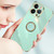 For iPhone 14 Pro XINLI Straight Edge 6D Electroplate TPU Phone Case with Ring Holder(White)