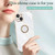 For iPhone 14 XINLI Straight Edge 6D Electroplate TPU Phone Case with Ring Holder(Celestial Blue)
