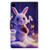 For iPad 10.2 / Air 10.5 2019 / Pro 10.5 2017 Electric Pressed TPU Smart Leather Tablet Case(Strawberry Bunny)