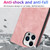 For iPhone 14 Pro Max Wireless Charging Magsafe Leather Phone Case(Pink)