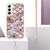 For Samsung Galaxy S23+ 5G Electroplating IMD TPU Phone Case with Lanyard(Pink Scales)