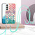 For Samsung Galaxy S23 5G Electroplating IMD TPU Phone Case with Lanyard(Colorful Scales)
