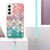 For Samsung Galaxy S23 5G Electroplating IMD TPU Phone Case with Lanyard(Colorful Scales)