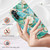 For Samsung Galaxy A14 5G Splicing Marble Flower IMD TPU Phone Case(Blue Flower)