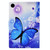 For Samsung Galaxy Tab A8 10.5 2021 / A8 2022 Electric Pressed TPU Smart Leather Tablet Case(Blue Butterfly)