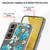 For Samsung Galaxy S23 5G Flowers and Plants Series IMD TPU Phone Case(Blue Rose)