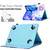 For 10 inch Tablet Electric Pressed TPU Leather Tablet Case(Blue Butterfly)