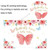 1.5m X 1m Butterfly Pattern Photography Backdrop Birthday Party Decoration Background Cloth(MDT09601)