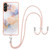 For Samsung Galaxy A14 5G Electroplating IMD TPU Phone Case with Lanyard(White Marble) For Samsung Galaxy A14 5G Electroplating IMD TPU Phone Case with Lanyard(White Marble)