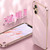 For OPPO A96 XINLI Straight 6D Plating Gold Edge TPU Phone Case(Mint Green)