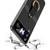 For iPhone 14 Plus Crossbody Wrist Strap Card Holder Phone Case(Black)