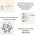 MSE007 S925 Sterling Silver Moissanite White Gold Plated Simple Elegant Earrings MSE007 S925 Sterling Silver Moissanite White Gold Plated Simple Elegant Earrings