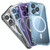 For iPhone 14 Plus TPU Four-corner Airbag Shockproof Magsafe Phone Case(Purple)