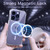 For iPhone 14 Plus TPU Four-corner Airbag Shockproof Magsafe Phone Case(Purple)