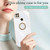 For Xiaomi Redmi 10A XINLI Straight Edge 6D Electroplate TPU Phone Case with Ring Holder(Hawthorn Red)