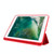 Skin Feel Pen Holder Tri-fold Tablet Leather Case For iPad Air 2 / Air / 9.7 2018 / 9.7 2017(Red)