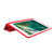 Skin Feel Pen Holder Tri-fold Tablet Leather Case For iPad Air 2 / Air / 9.7 2018 / 9.7 2017(Red)