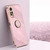 For Xiaomi Redmi Note 11 4G Foreign XINLI Straight Edge 6D Electroplate TPU Phone Case with Ring Holder(Cherry Purple)