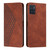For Motorola Moto E22 / E22i Diamond Pattern Skin Feel Magnetic Leather Phone Case(Brown)