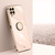 For Samsung Galaxy M33 5G XINLI Straight Edge 6D Electroplate TPU Phone Case with Ring Holder(Pink)