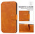 For iPhone 14 Plus Shockproof PU + TPU Leather Phone Case(Khaki)