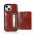 For iPhone 14 Plus Shockproof PU + TPU Phone Case(Brown)