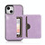 For iPhone 14 Shockproof PU + TPU Phone Case(Purple)
