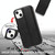 For iPhone 14 Plus Shockproof PU + TPU Leather Phone Case(Black)