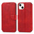 For iPhone 14 Shockproof PU + TPU Leather Phone Case(Red)