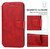For iPhone 14 Shockproof PU + TPU Leather Phone Case(Red)