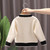 Girls Cardigan Autumn Winter Knitted Sweater Camellia Jacket, Size:  80cm(Beige) Girls Cardigan Autumn Winter Knitted Sweater Camellia Jacket, Size:  80cm(Beige)