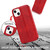 For iPhone 14 Plus Shockproof PU + TPU Leather Phone Case(Red)