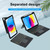 T10-AS For iPad 10th Gen 10.9 2022 Touch Backlight Split Type Bluetooth Keyboard Leather Case