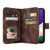 For Samsung Galaxy A22 5G Multifunctional Card Slot Zipper Wallet Leather Phone Case(Brown)