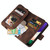 For Samsung Galaxy A22 5G Multifunctional Card Slot Zipper Wallet Leather Phone Case(Brown)