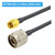 RP-SMA Male to N Male RG58 Coaxial Adapter Cable, Cable Length:10m