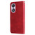 For OPPO A58 5G Calf Texture Zipper Leather Phone Case(Red)